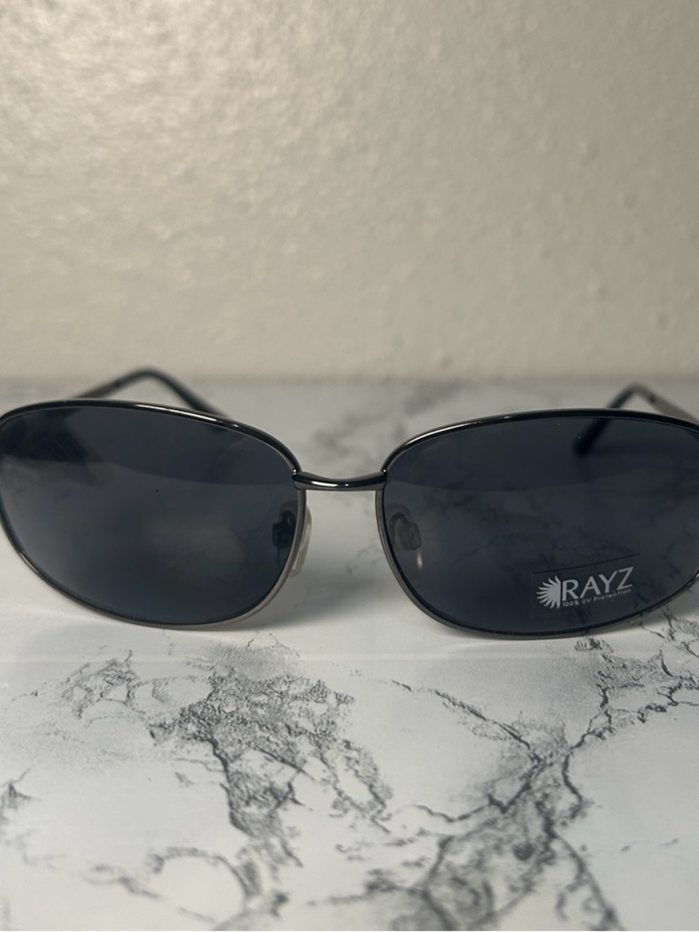 Rayz Black Oval Sunglasses 100% UV Protection